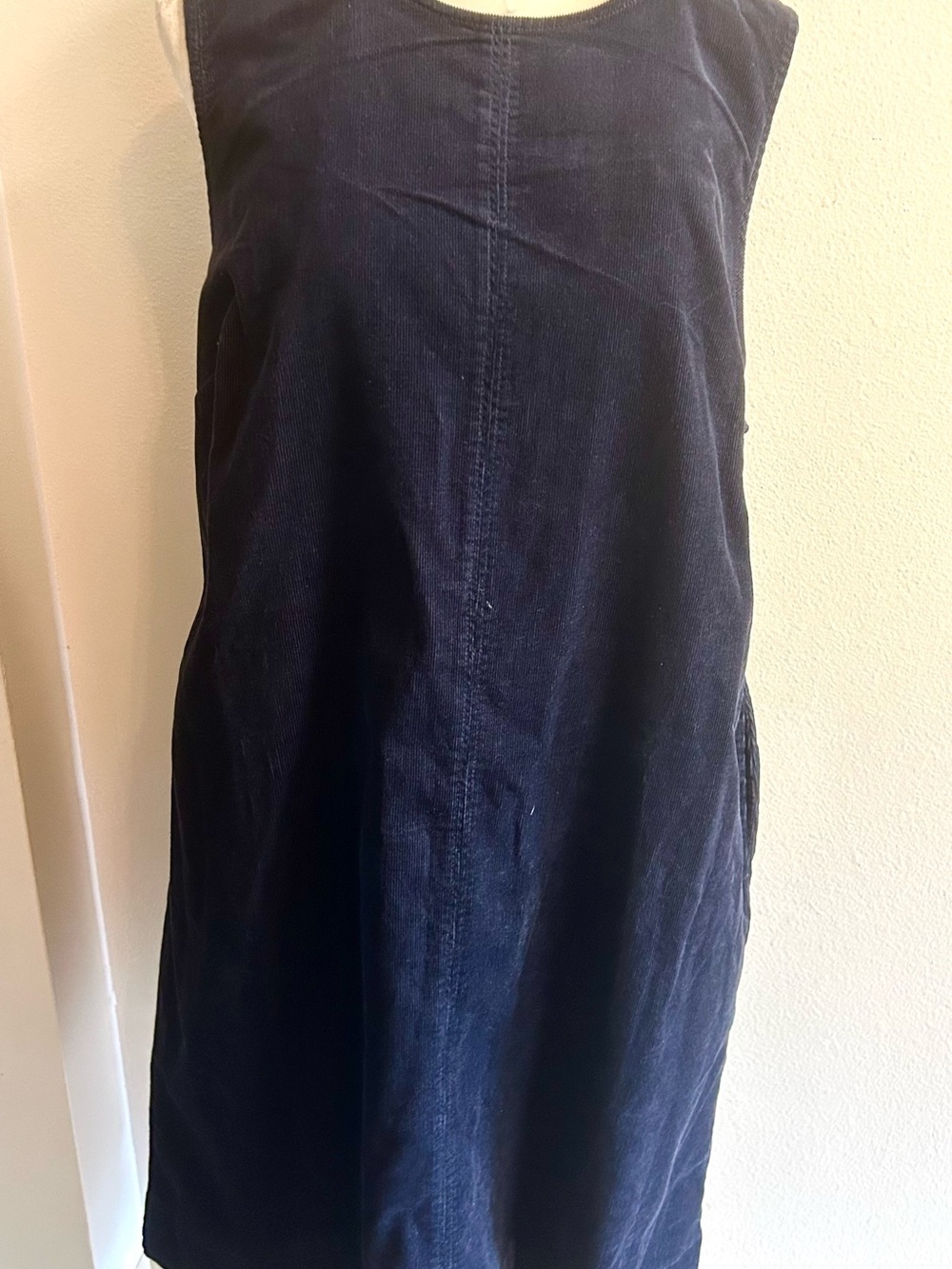 Boden Navy Blue Corduroy Sleeveless Shift Dress